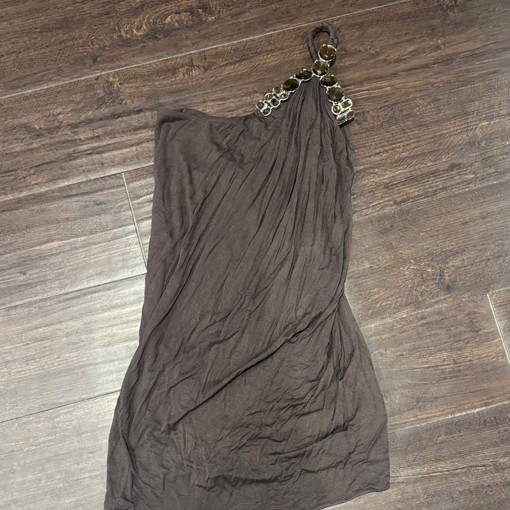 Sky One-Shoulder Top with Embellishments